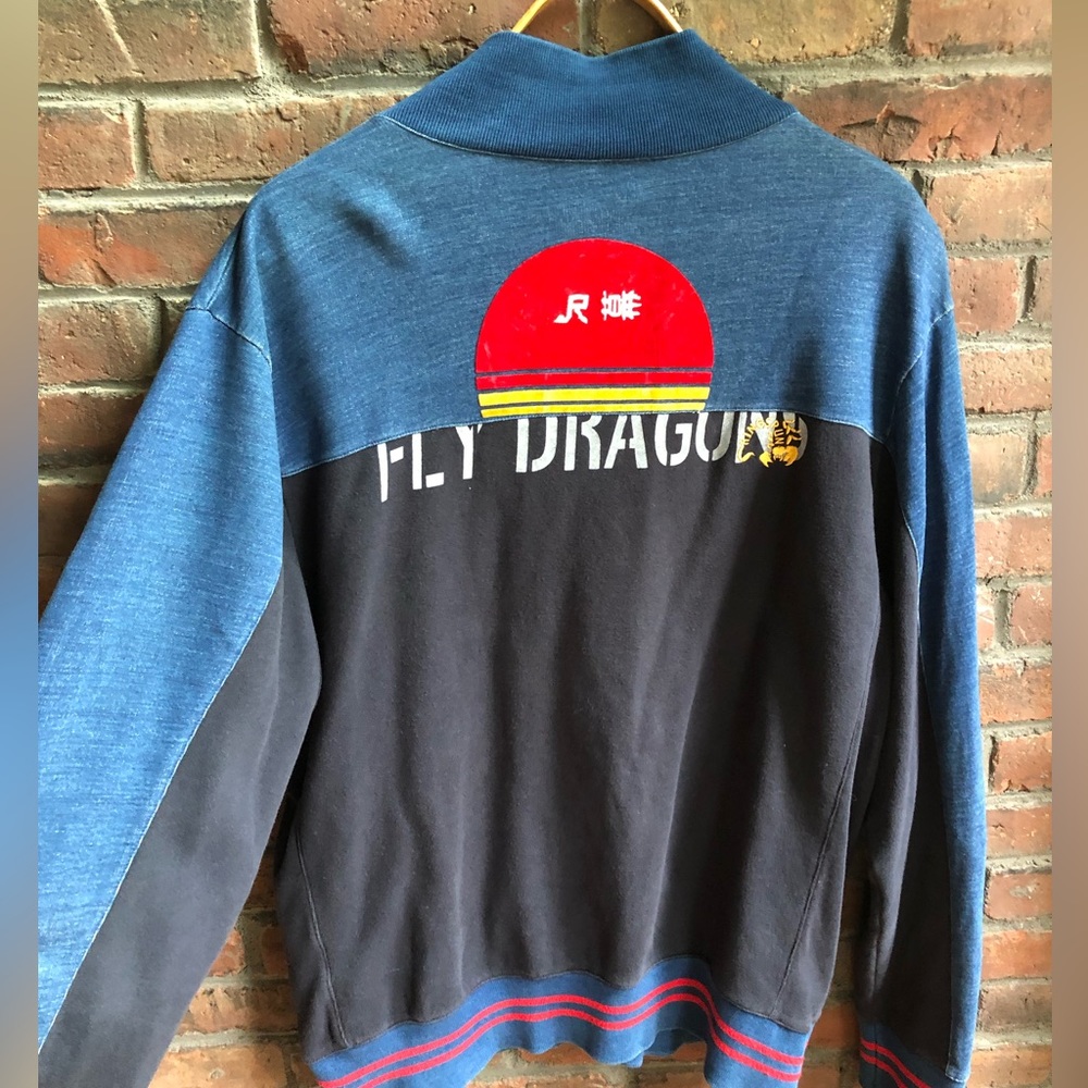 Y2K 90s Kobra Kai style bomber jacket
